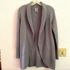 Frenchi Grey Open Cardigan
